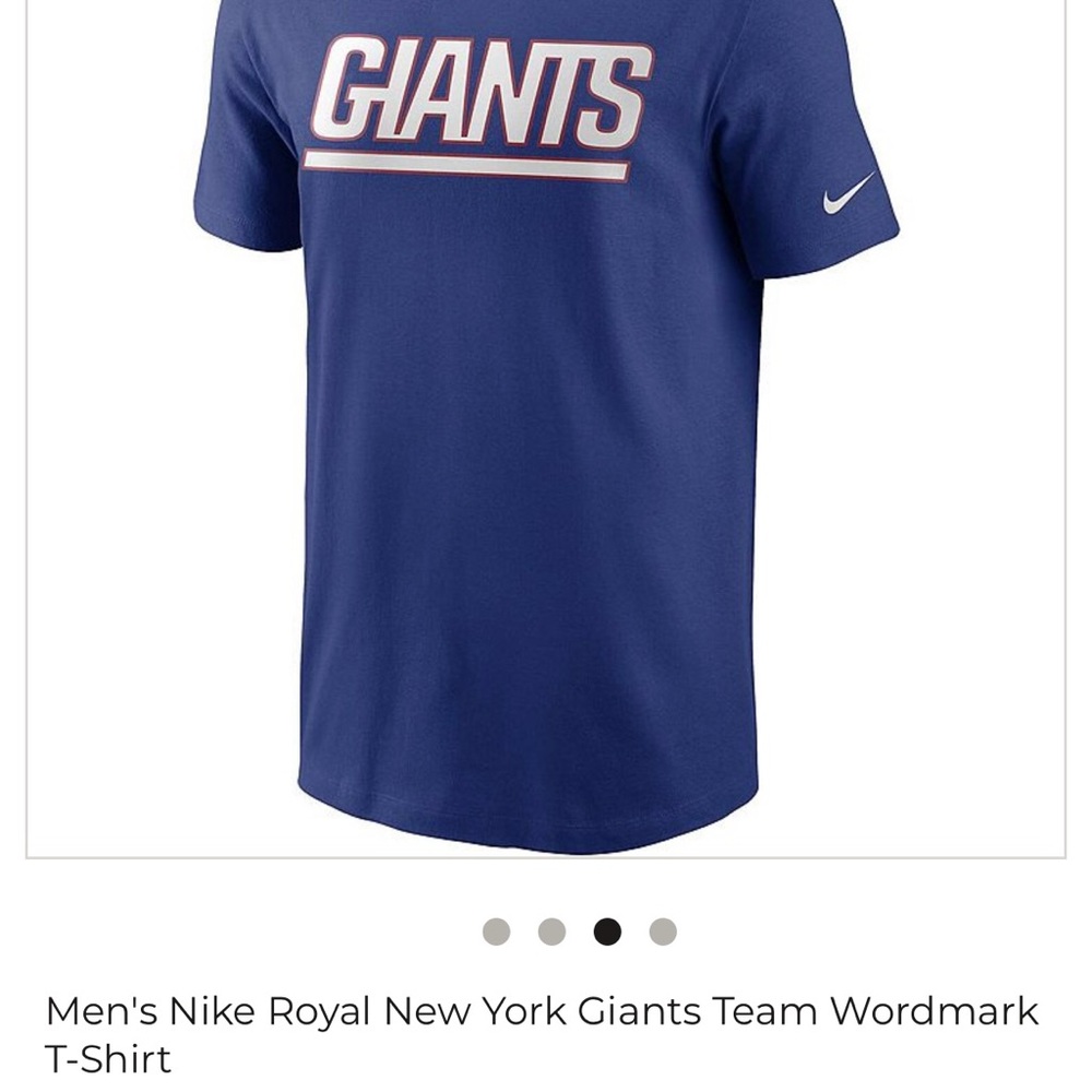 Men’s Nike NFL Giants Team Apparel Blue Tee NWT #0794 - Picture 7 of 7